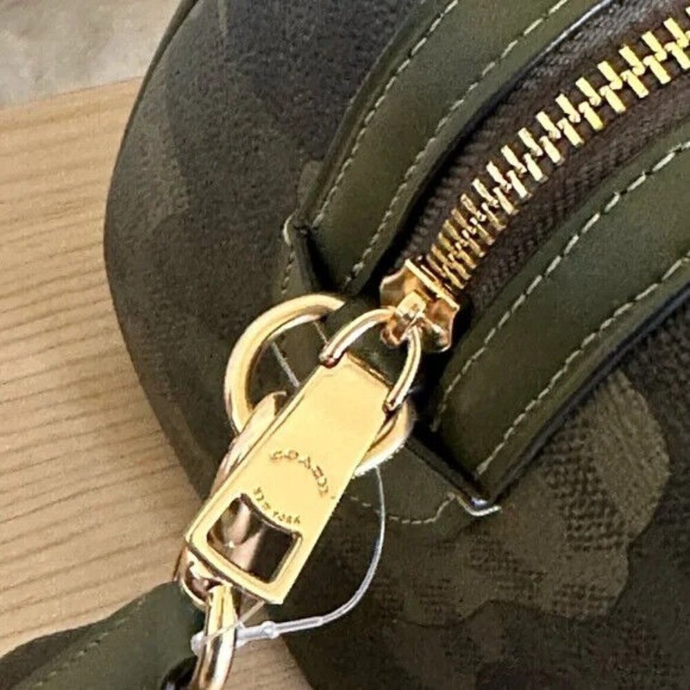 COACH CAMO ROWAN SATCHEL IN SIGNATURE CANVAS HANDBAG/Wallet option NWT - Picture 5 of 14